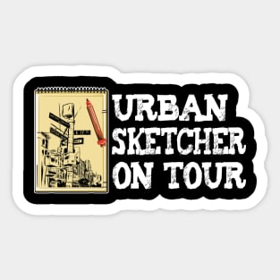 Urban Sketcher Sketching Artists Drawing Painting Sticker